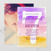 Invloed van de Waterverf van de verjaardagspartij  Kaart (Voorkant / Achterkant)