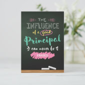 Invloed van een goede directeur bedankkaart (Staand voorkant)