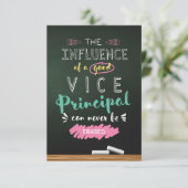 Invloed van een goede vice-directeur bedankkaart (Staand voorkant)