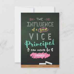 Invloed van een goede vice-directeur bedankkaart