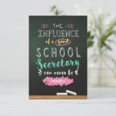 Invloed van een minister van Goede School Bedankkaart (Staand voorkant)