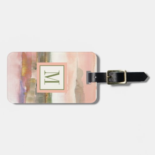 Invloed van Lijn en Kleur Goud Gewas Bagagelabel (Voorkant horizontaal)