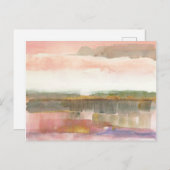 Invloed van Lijn en Kleur Goud Gewas Briefkaart (Voorkant / Achterkant)