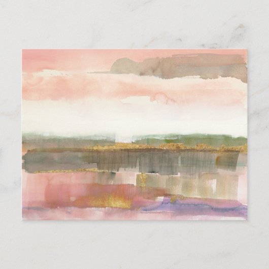 Invloed van Lijn en Kleur Goud Gewas Briefkaart (Voorkant)