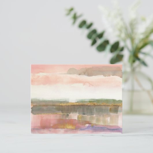 Invloed van Lijn en Kleur Goud Gewas Briefkaart (Staand voorkant)