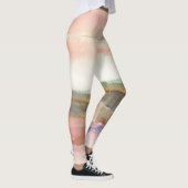 Invloed van Lijn en Kleur Goud Gewas Leggings (Rechts)