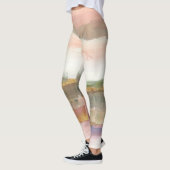 Invloed van Lijn en Kleur Goud Gewas Leggings (Links)