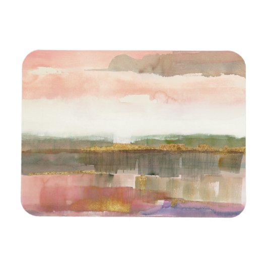 Invloed van Lijn en Kleur Goud Gewas Magneet (Horizontaal)