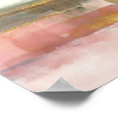 Invloed van Lijn en Kleur Goud Gewas Poster (Hoek)