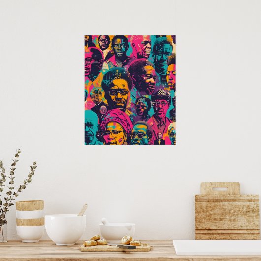 Invloedrijke figuren: Black History Month Poster (Keuken)