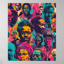 Invloedrijke figuren: Black History Month Poster