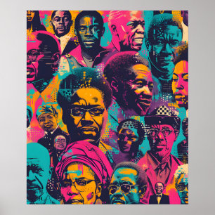 Invloedrijke figuren: Black History Month Poster