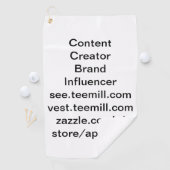 invloedster golfhanddoek (Insitu)