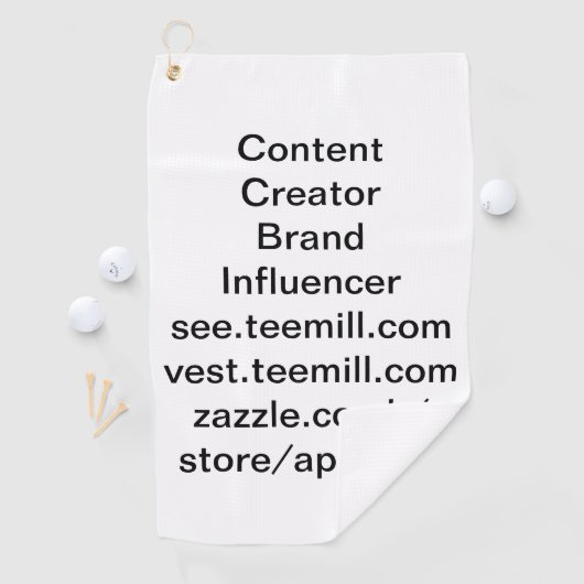 invloedster golfhanddoek (Insitu)