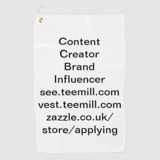 invloedster golfhanddoek