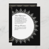 Invoegen informatie - klassieke barokvormige cirke informatiekaartje (Voorkant / Achterkant)