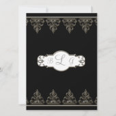 Invoegen informatie - klassieke barokvormige cirke kaart (Achterkant)