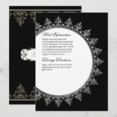 Invoegen informatie - klassieke barokvormige cirke kaart (Voorkant / Achterkant)