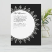 Invoegen informatie - klassieke barokvormige cirke kaart (Staand voorkant)