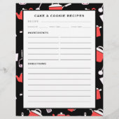 Invoegen koekje en koekje | Zwarte en rode keuken (Achterkant)