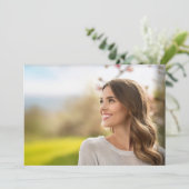 Invoegen van Afstuderen voor alleen fotoontwerp Kaart (Staand voorkant)