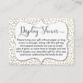 Invoegsel aangepaste display Shower, 2 Informatiekaartje (Voorkant)