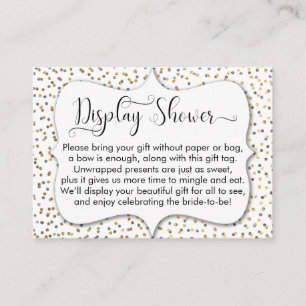 Invoegsel aangepaste display Shower, 2 Informatiekaartje