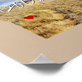 Invoegsel van de staatsfoto van Idaho en naam van Poster (Hoek)