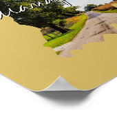 Invoegsel van de staatsfoto van Indiana en naam va Poster (Hoek)