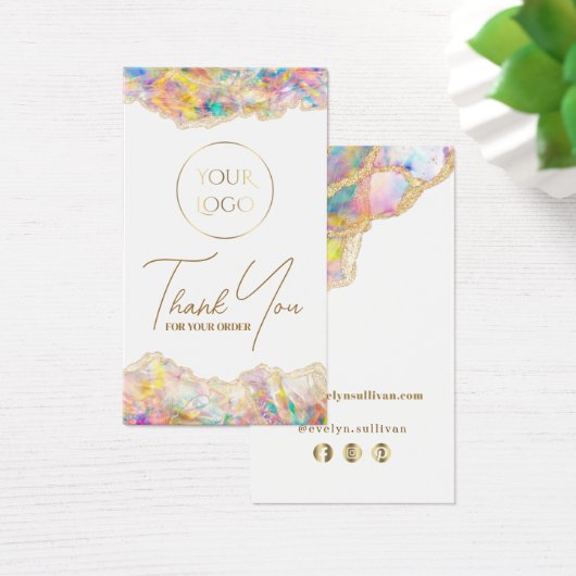 Invoegsel voor optisch ontwerp visitekaartje (Bureau)