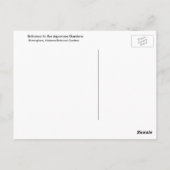 Invoer in de Japanse tuinen Briefkaart (Achterkant)