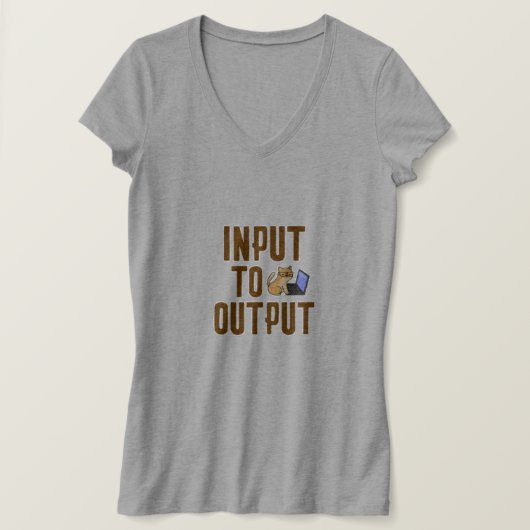 Invoer naar uitvoer t-shirt (Design voorkant)