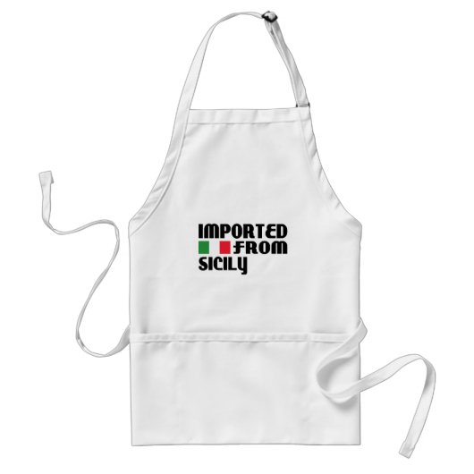 Invoer vanuit Sicilië Standaard Schort (Voorkant)