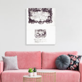 Invoerbiljet voor de bal in Versailles Canvas Afdruk (Insitu (Woonkamer))