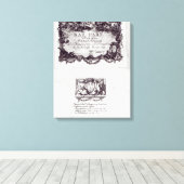 Invoerbiljet voor de bal in Versailles Canvas Afdruk (Insitu (Houten vloer))