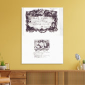 Invoerbiljet voor de bal in Versailles Canvas Afdruk (Insitu (Woonkamer))