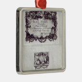 Invoerbiljet voor de bal in Versailles Metalen Ornament (Rechts)