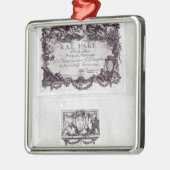 Invoerbiljet voor de bal in Versailles Metalen Ornament (Links)