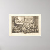 Invoering van Alexander de Grote in Babylon. Canvas Afdruk (Voorkant)