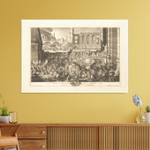 Invoering van Alexander de Grote in Babylon. Canvas Afdruk (Insitu (Woonkamer))