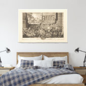 Invoering van Alexander de Grote in Babylon. Canvas Afdruk (Insitu (Slaapkamer))