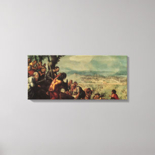 Invoering van Christus in Jeruzalem Canvas Afdruk