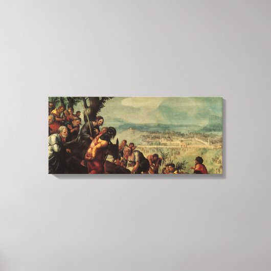 Invoering van Christus in Jeruzalem Canvas Afdruk (Voorkant)