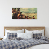 Invoering van Christus in Jeruzalem Canvas Afdruk (Insitu (Slaapkamer))