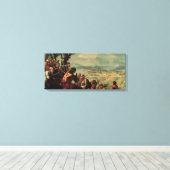 Invoering van Christus in Jeruzalem Canvas Afdruk (Insitu (Houten vloer))
