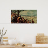 Invoering van Christus in Jeruzalem Poster (Keuken)