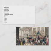 Invoering van de bondgenoten in Parijs, 31 maart 1 Visitekaartje (Voorkant / Achterkant)