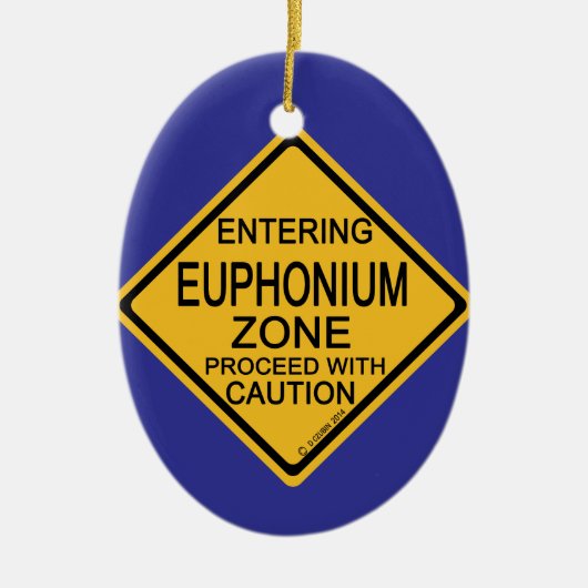 Invoering van de euphoniumzone keramisch ornament (Voorkant)