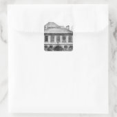 Invoering van de gevangenis "La Petite Force" Vierkante Sticker (Tas)