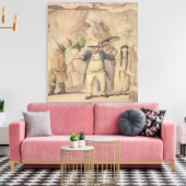 Invoering van de tentoonstellingstent van Pidcock Canvas Afdruk (Insitu (Woonkamer))
